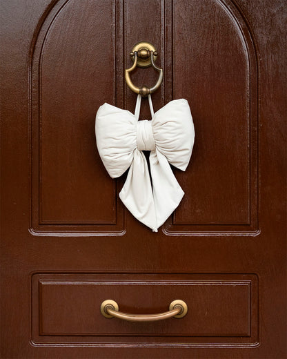 decorazione per la casa, fiocco fuoriporta, decorazione albero natale, decorazione natalizia #colore_bianco