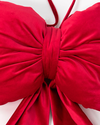 decorazione per la casa, fiocco fuoriporta, decorazione albero natale, decorazione natalizia #colore_rosso