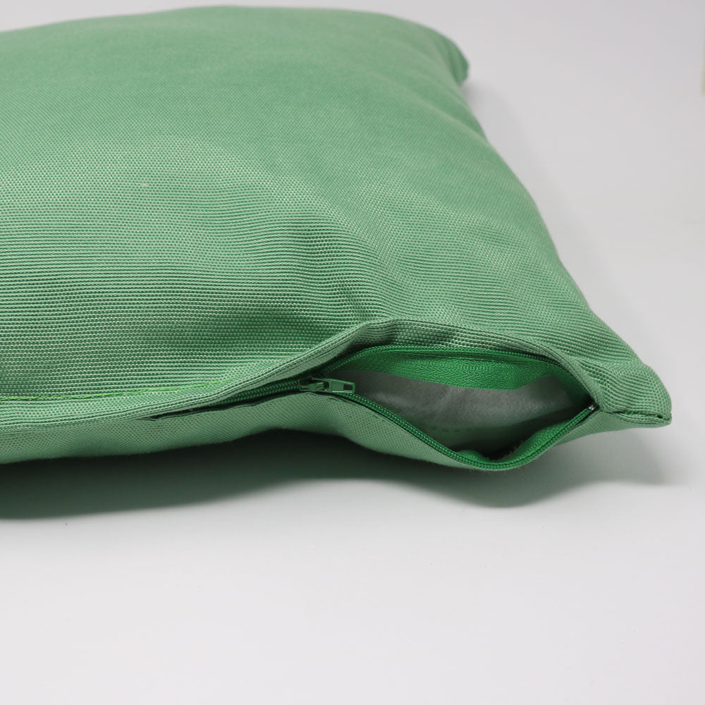 Green cotton cushion