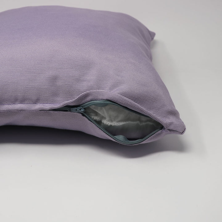 Purple cotton cushion