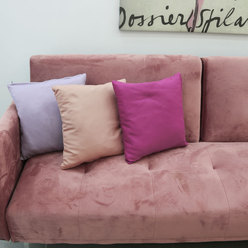 Purple cotton cushion