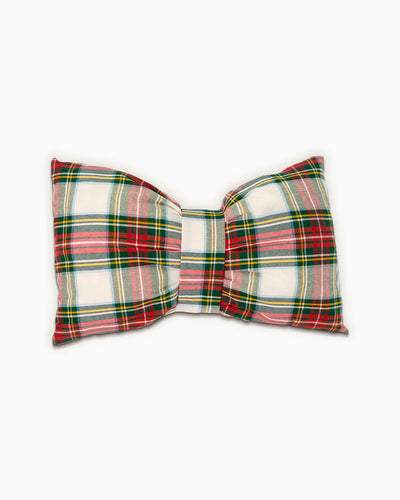 decorazione natalizia cuscino a forma di fiocco 