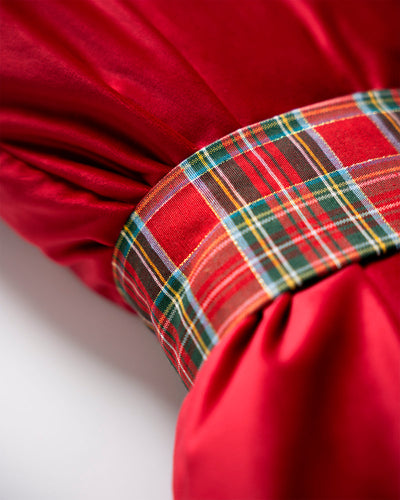 decorazione natalizia cuscino a forma di fiocco 