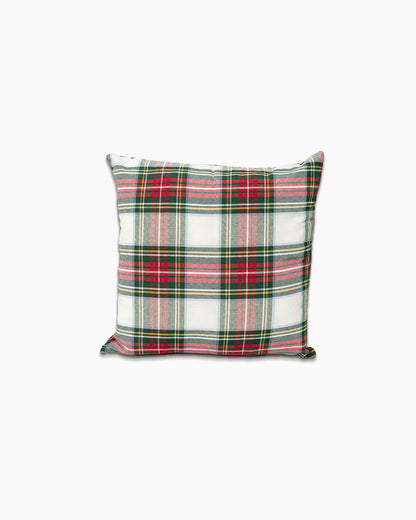 decoraziione natalizia cuscino federa tartan 