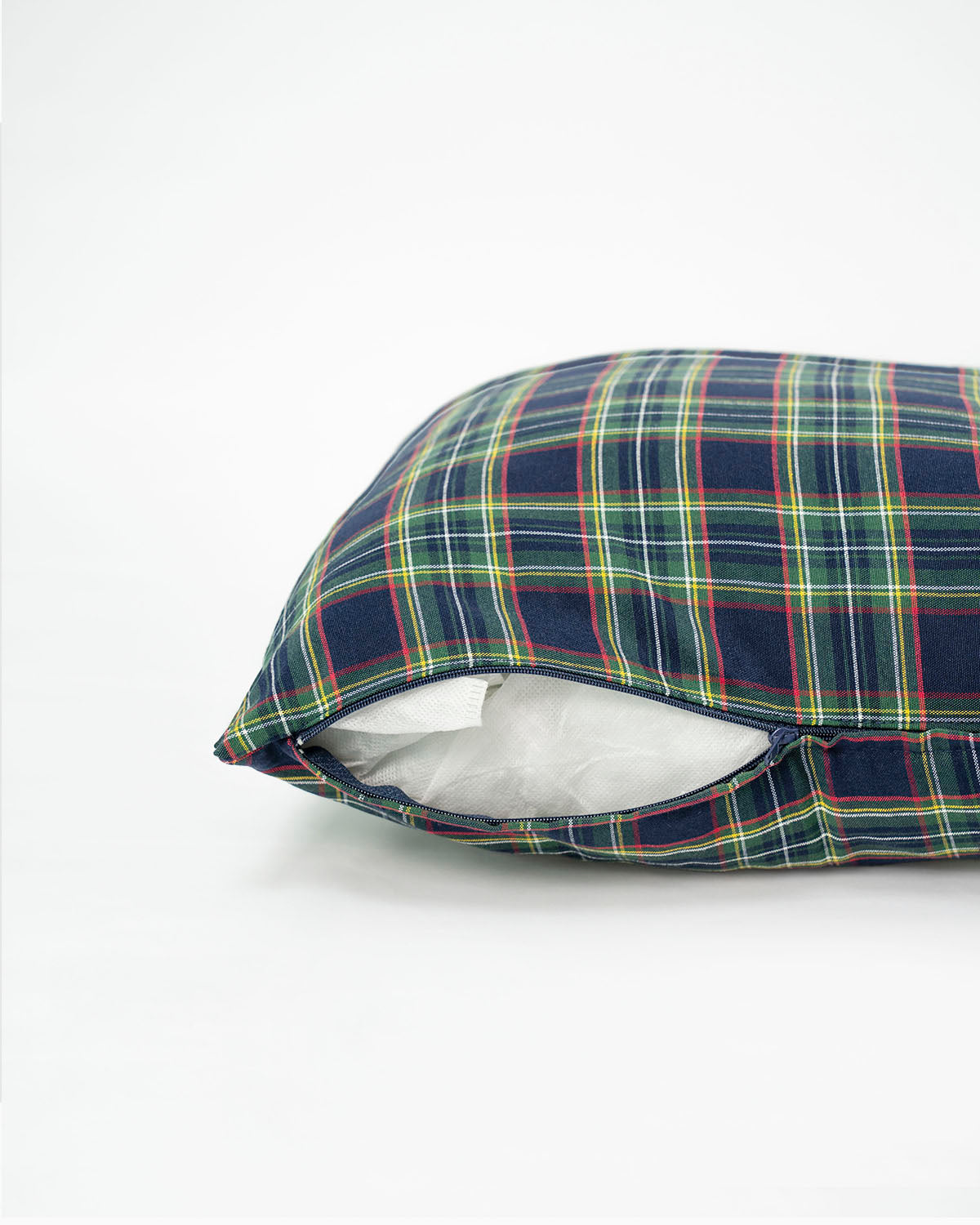 decoraziione natalizia cuscino federa tartan 