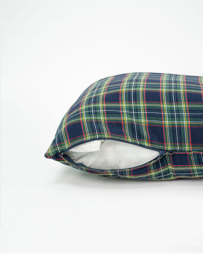 decoraziione natalizia cuscino federa tartan 