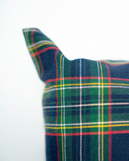 decoraziione natalizia cuscino federa tartan 