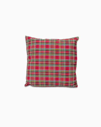 decoraziione natalizia cuscino federa tartan 