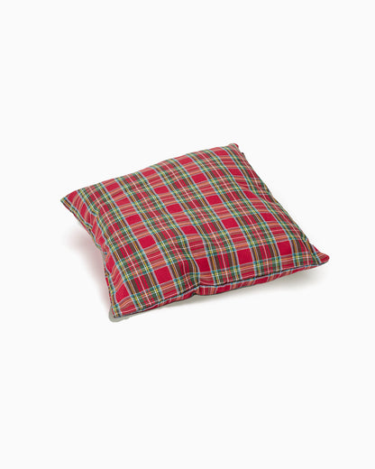decoraziione natalizia cuscino federa tartan 