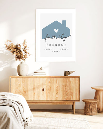 Poster Personalizzato Family Home