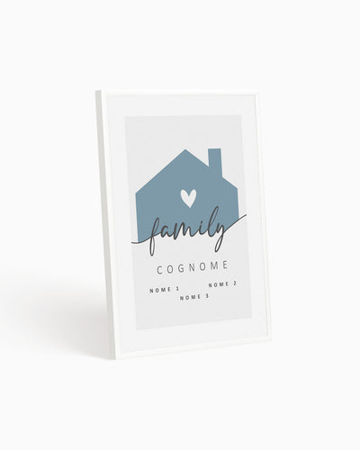 Poster Personalizzato Family Home