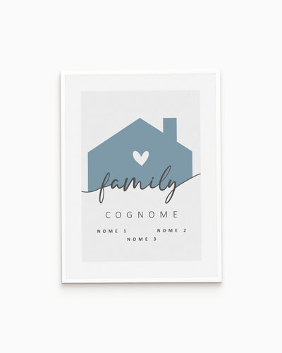 Poster Personalizzato Family Home
