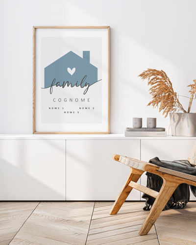 Poster Personalizzato Family Home