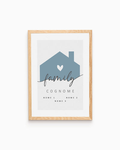 Poster Personalizzato Family Home