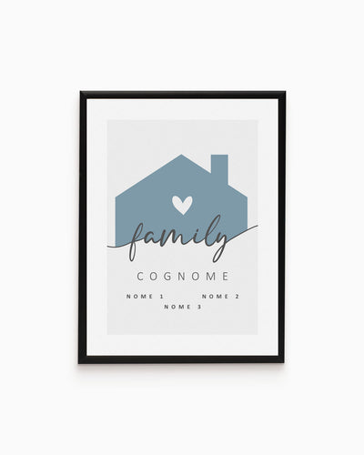 Poster Personalizzato Family Home