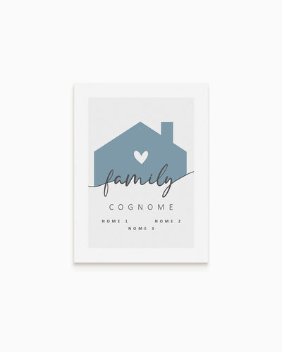 Poster Personalizzato Family Home