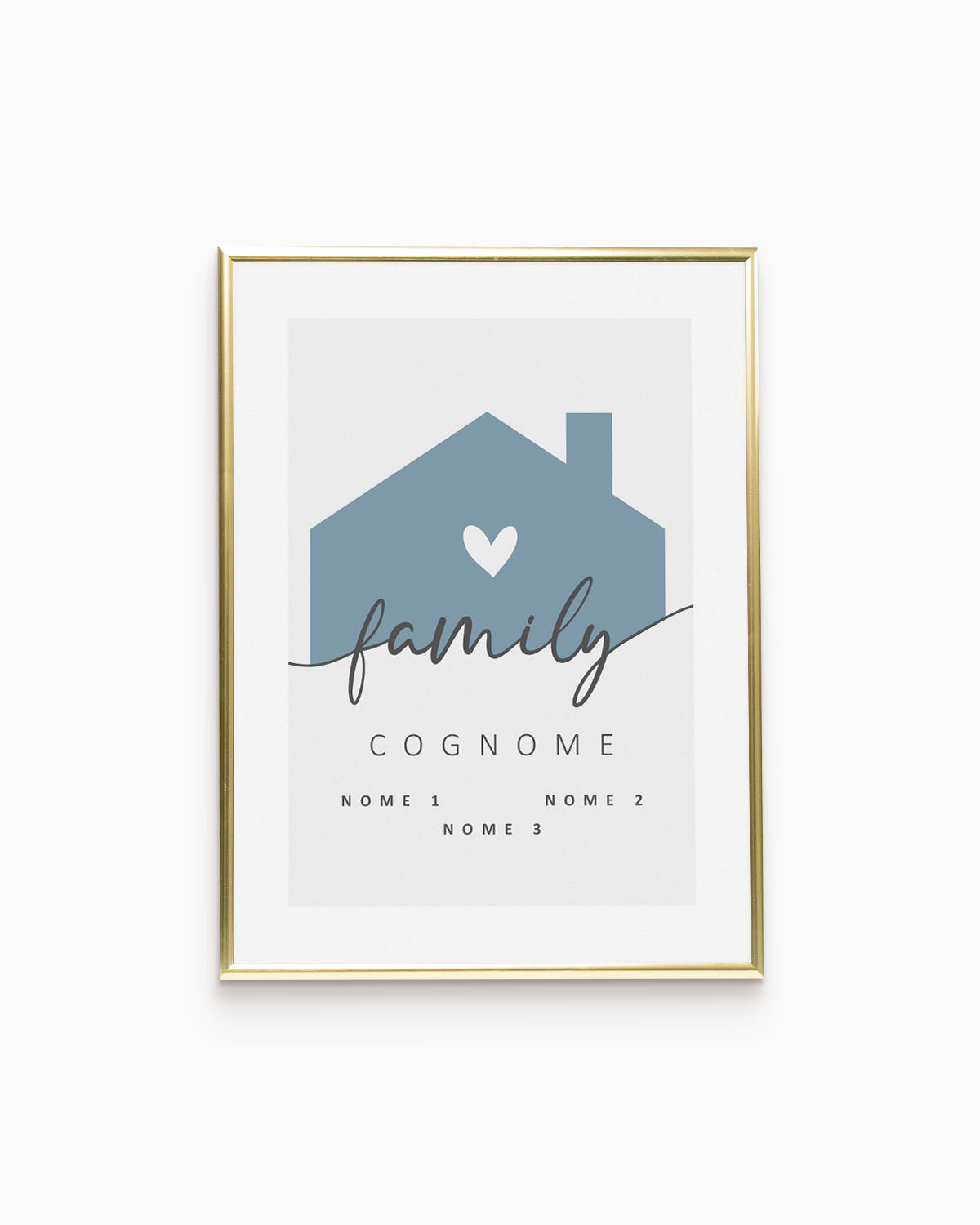 Poster Personalizzato Family Home