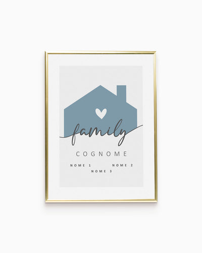 Poster Personalizzato Family Home