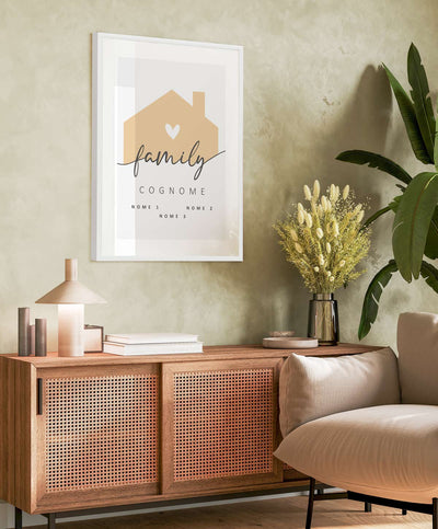 Poster Personalizzato Family Home