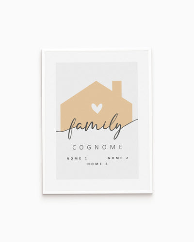 Poster Personalizzato Family Home