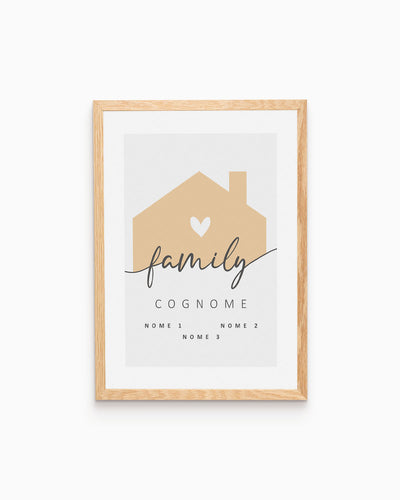 Poster Personalizzato Family Home