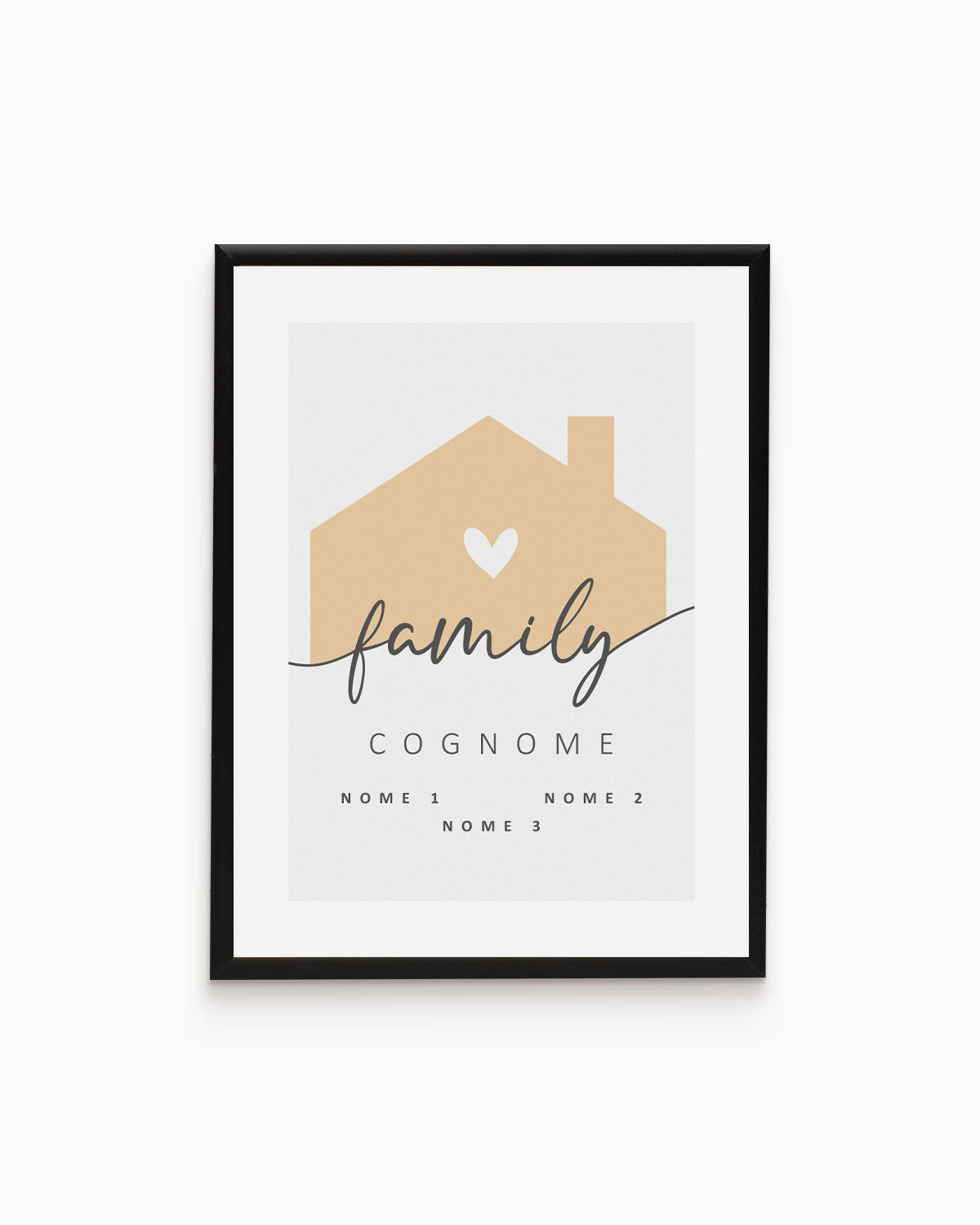 Poster Personalizzato Family Home