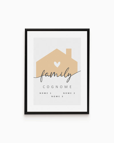 Poster Personalizzato Family Home