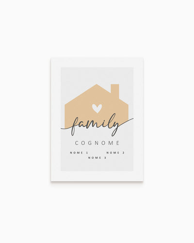 Poster Personalizzato Family Home