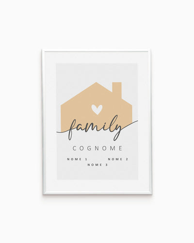 Poster Personalizzato Family Home