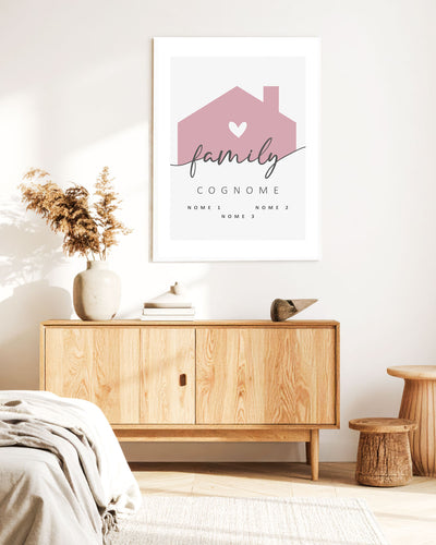 Poster Personalizzato Family Home