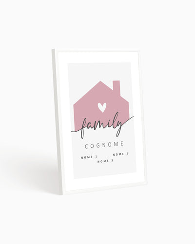 Poster Personalizzato Family Home