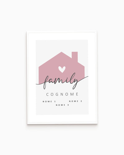 Poster Personalizzato Family Home