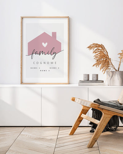 Poster Personalizzato Family Home