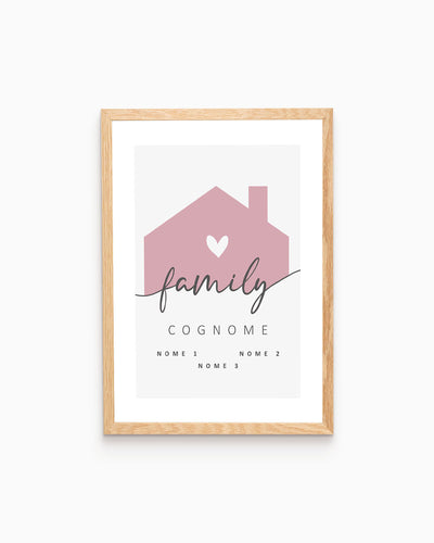Poster Personalizzato Family Home
