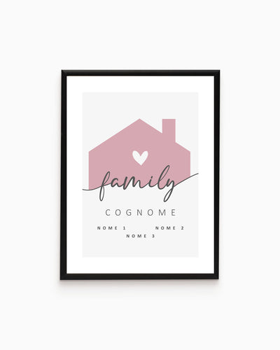 Poster Personalizzato Family Home