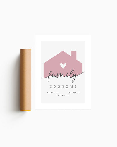 Poster Personalizzato Family Home