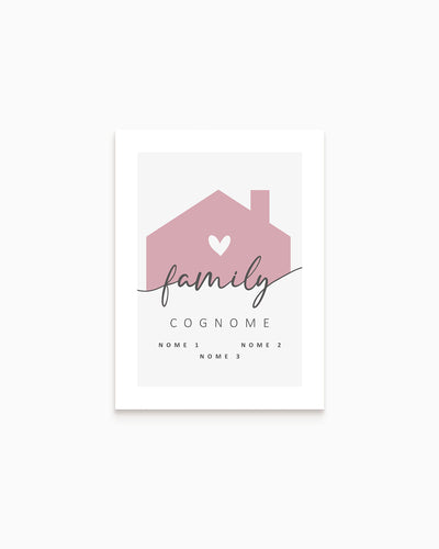 Poster Personalizzato Family Home