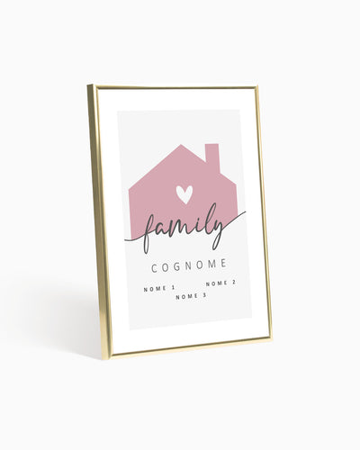 Poster Personalizzato Family Home