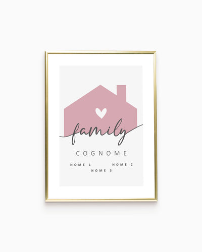Poster Personalizzato Family Home