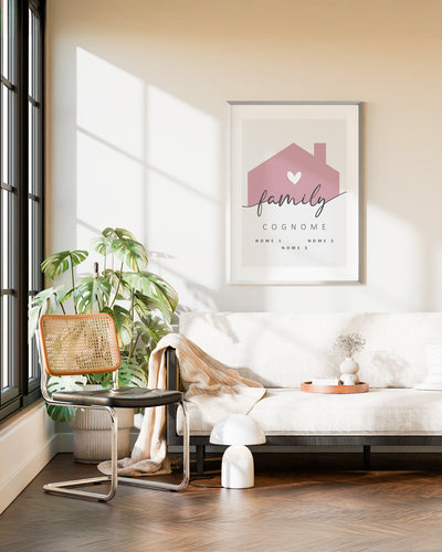 Poster Personalizzato Family Home