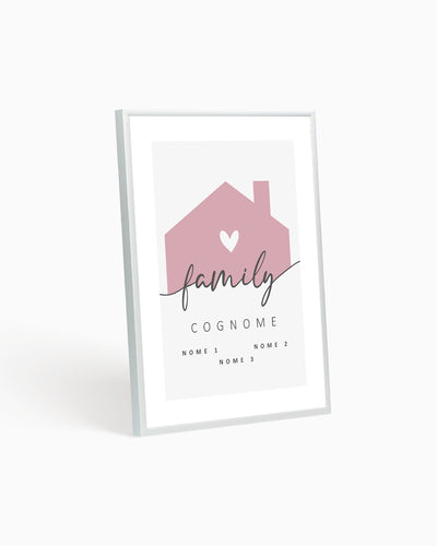 Poster Personalizzato Family Home