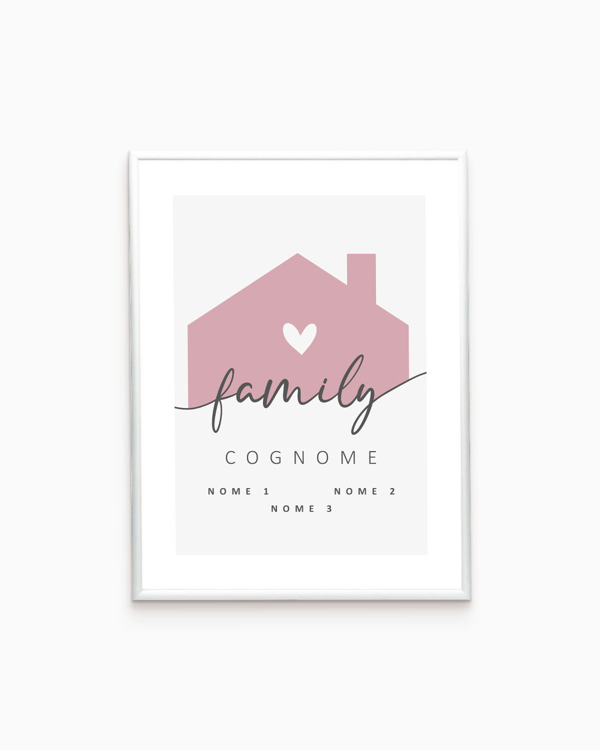 Poster Personalizzato Family Home