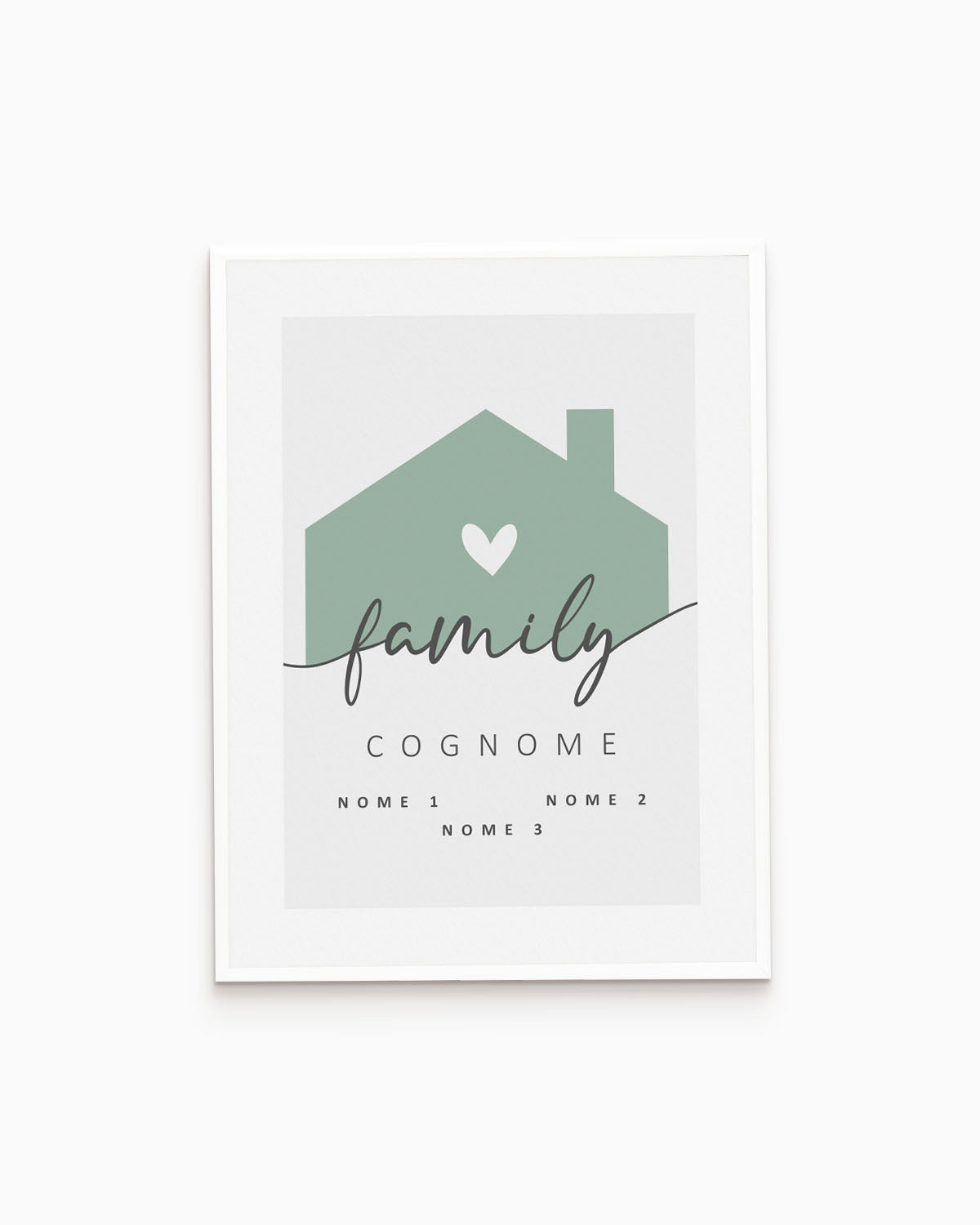 Poster Personalizzato Family Home