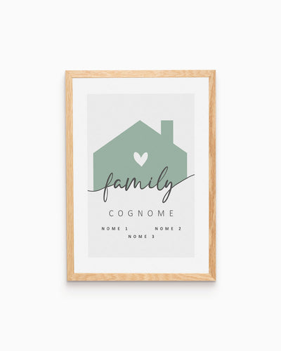 Poster Personalizzato Family Home