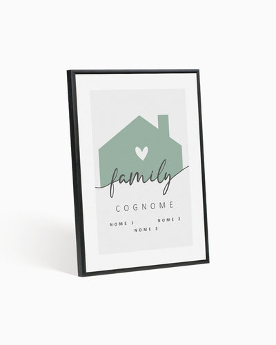 Poster Personalizzato Family Home