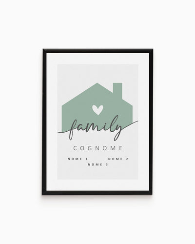 Poster Personalizzato Family Home