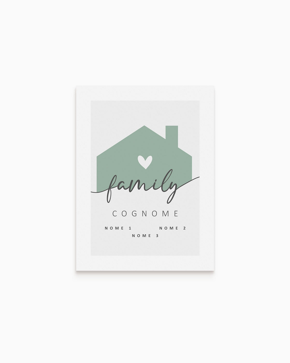 Poster Personalizzato Family Home