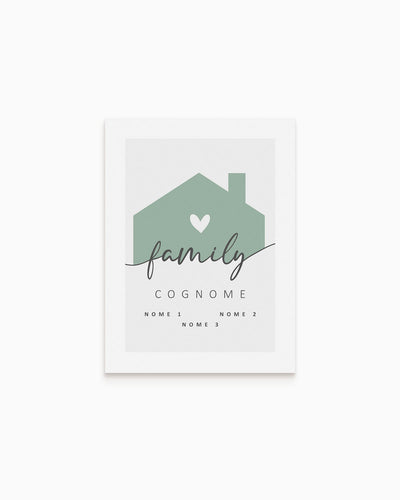 Poster Personalizzato Family Home