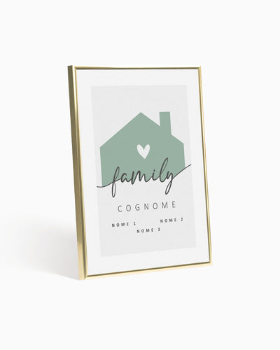 Poster Personalizzato Family Home