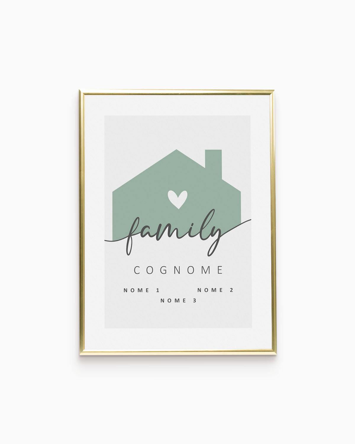 Poster Personalizzato Family Home